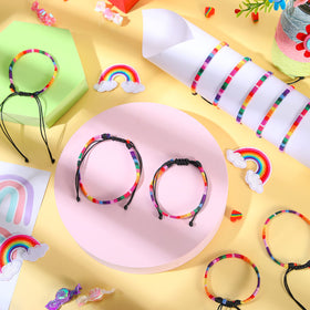 Cunno pride bracelet with adjustable size fits most wrists.