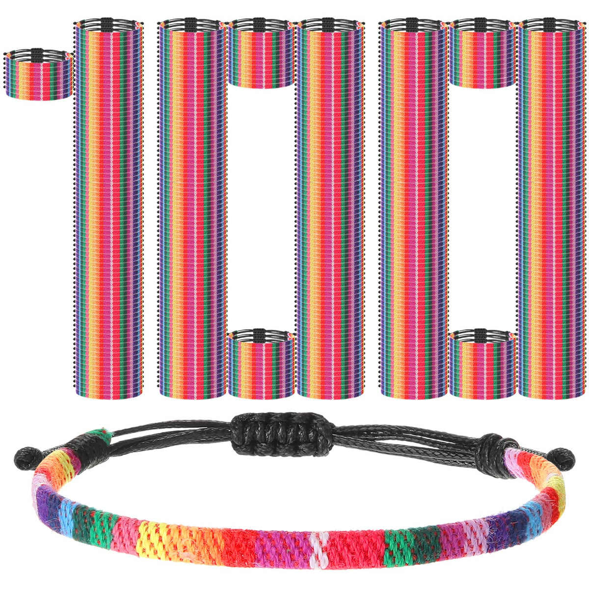 Cunno pride bracelet in soft cotton weave for comfortable daily wear.