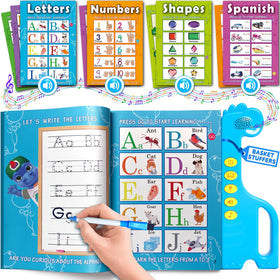 Curious 2 Learn ABC learning book open supports early literacy with clear pronunciation.