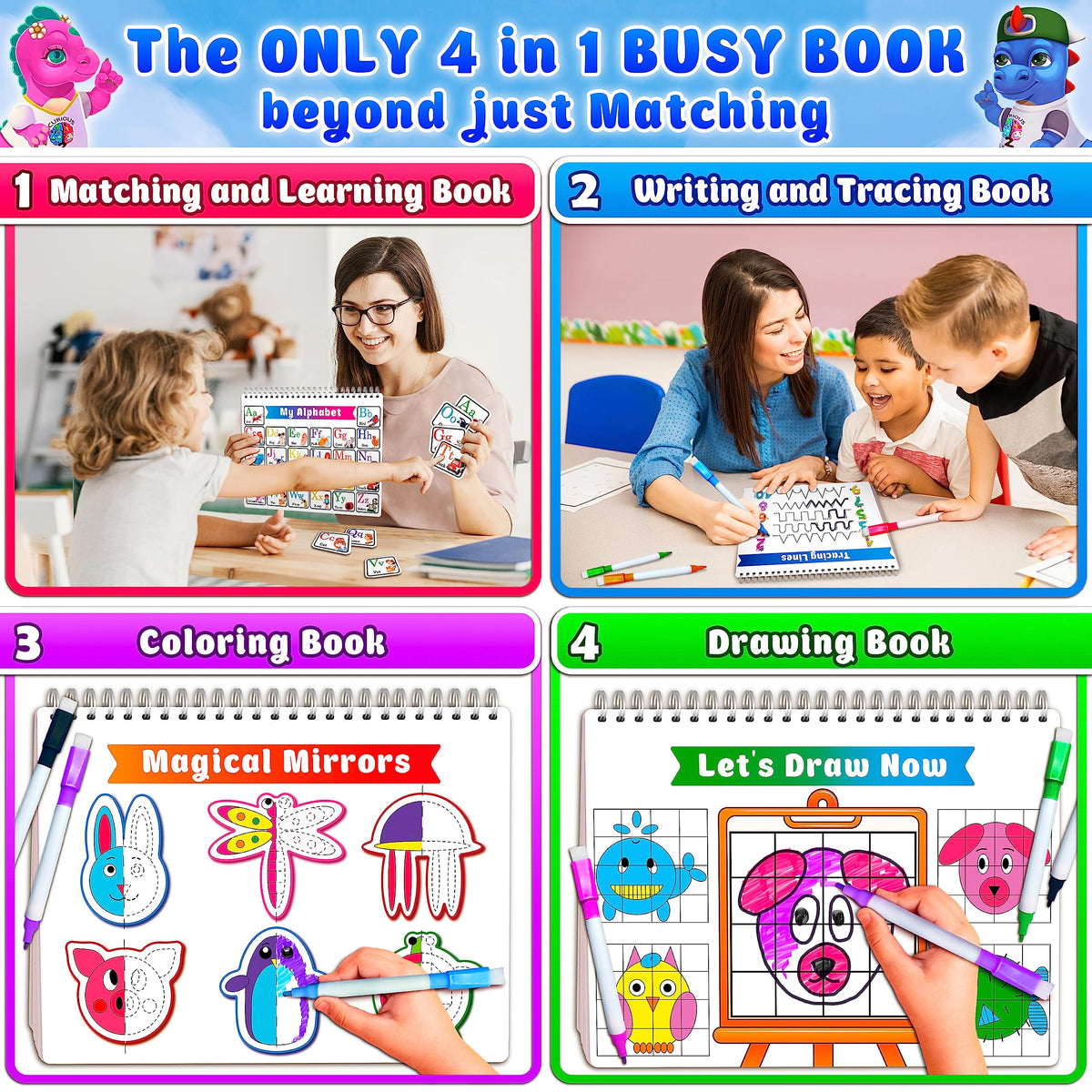 Curious 2 Learn durable binder with rounded corners for safe play.
