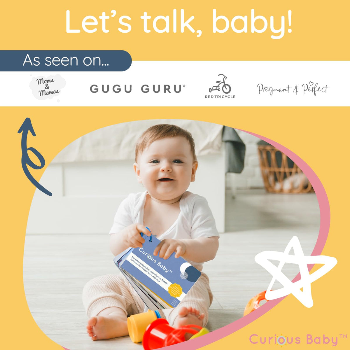 Curious Baby 26+ activities spread supports gentle learning for babies and toddlers.