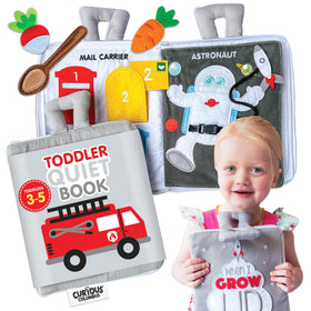 Curious Columbus Quiet Book gift-ready packaging ideal for gifts.