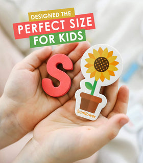 Curious Columbus soft foam magnets sized for small fingers during learning activities.