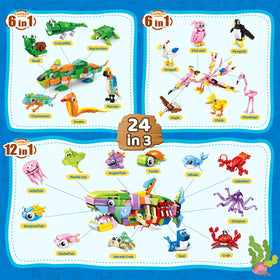 Custoduy 6in1 and 12in1 animal builds promote hands-on learning
