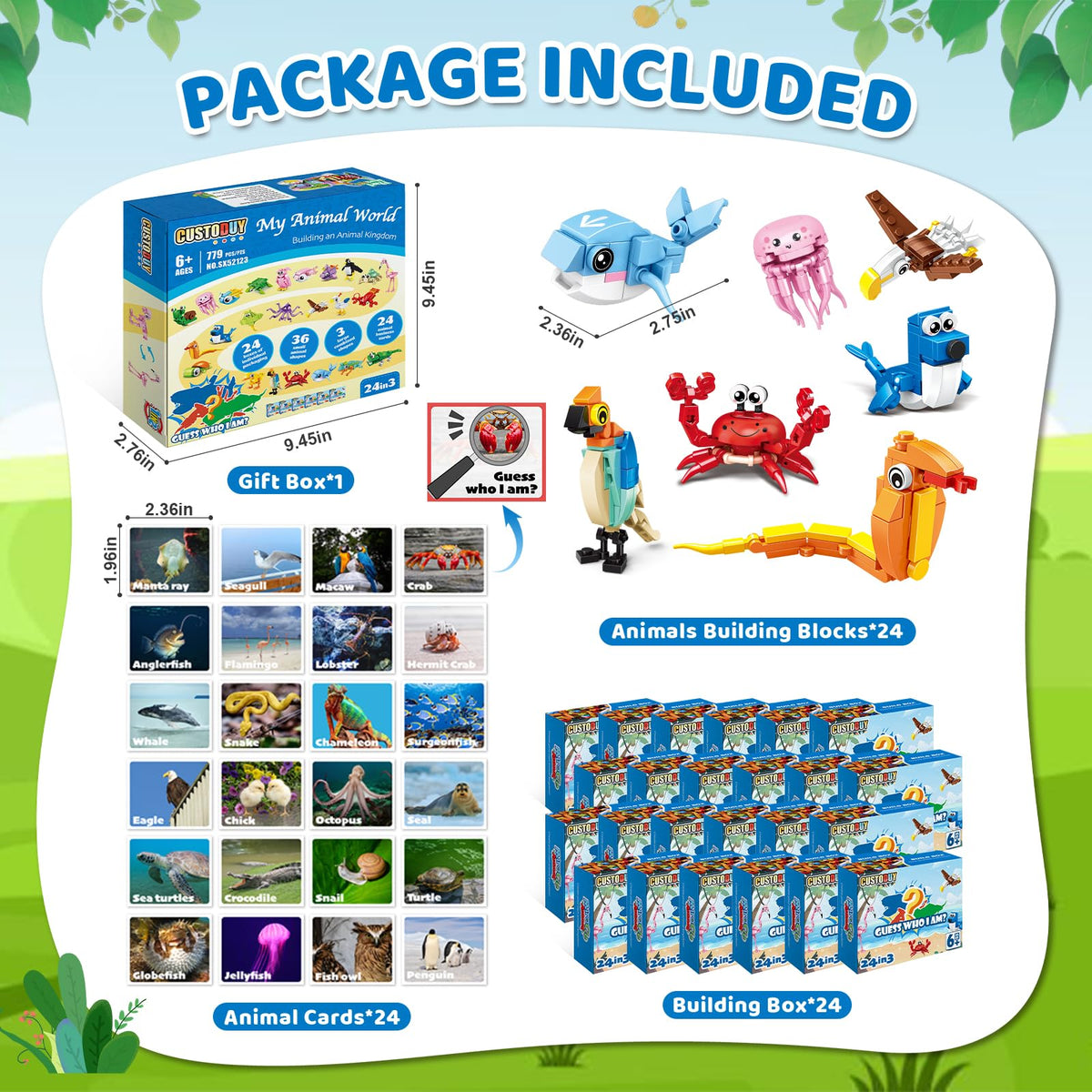 Custoduy Christmas countdown box reveals playful animal surprises
