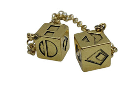 Custom 3D Stuff Smuggler's Dice on a 10.5 inch chain for easy hanging