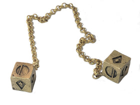 Custom 3D Stuff Smuggler's Dice hanging in cockpit decor