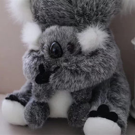 Cute Rabbit koala plush set, soft fabric, a perfect gift for children.