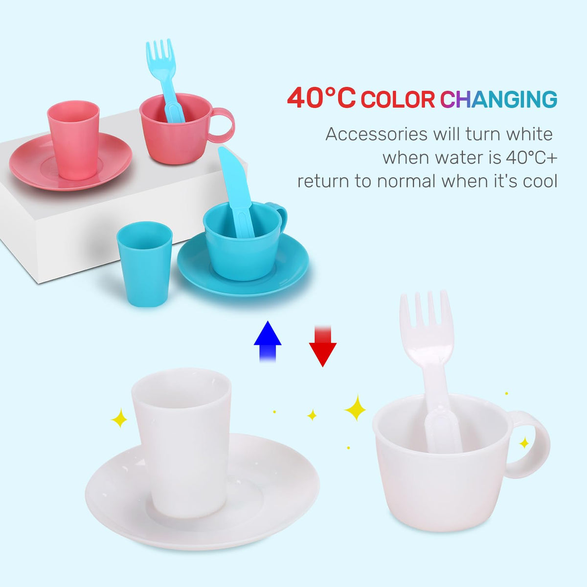 Cute Stone ABS material close-up highlights smooth edges for kid-friendly handling
