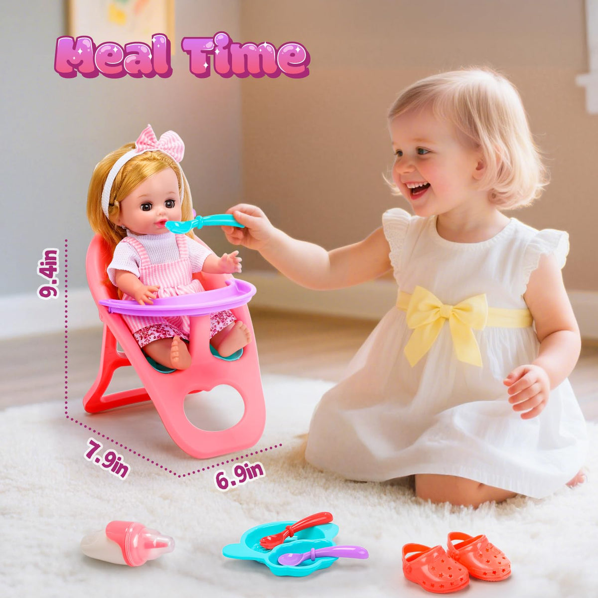 Cute Stone baby doll outfits set to spark dress-up creativity.