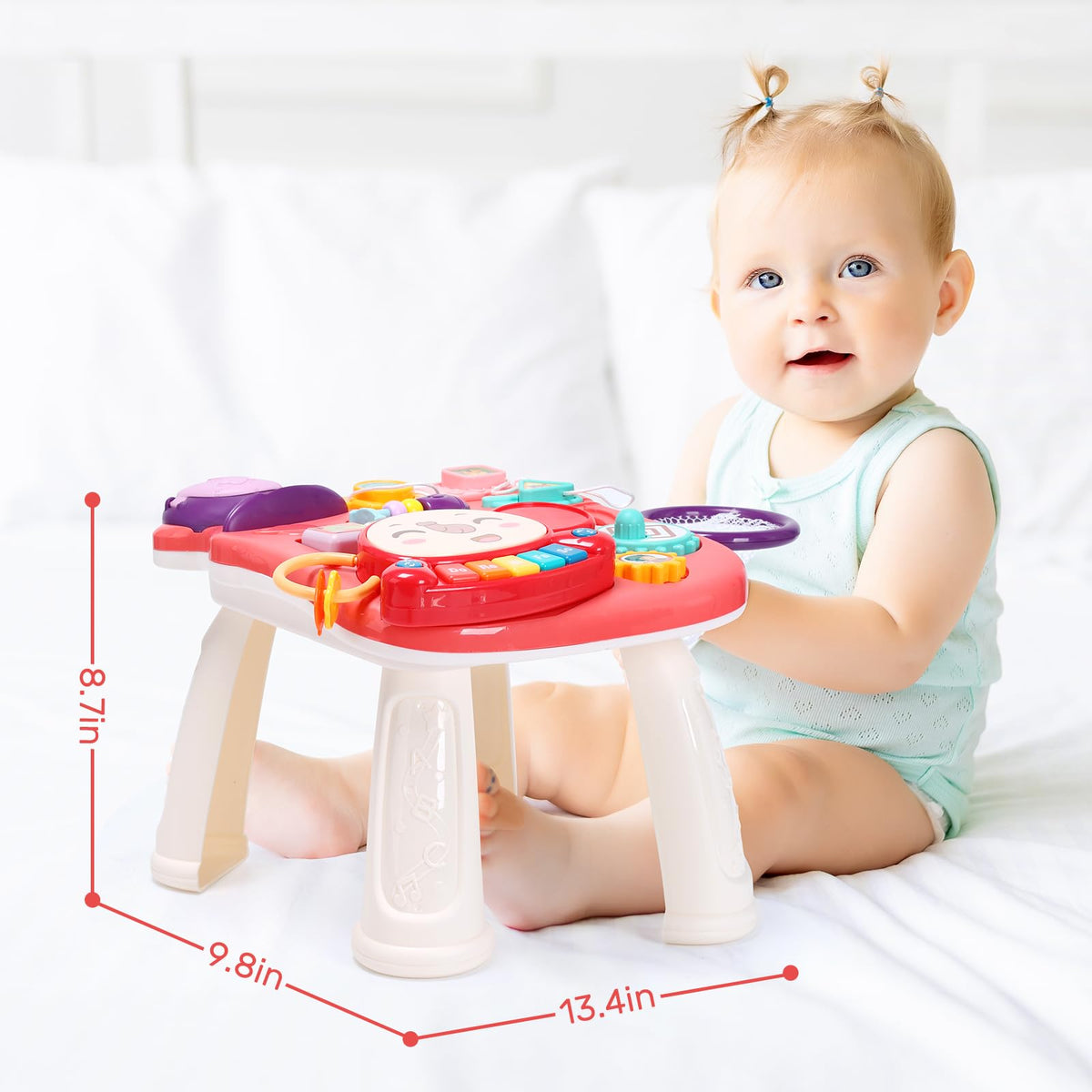 CUTE STONE non-toxic ABS construction with smooth edges ensures safe exploration.