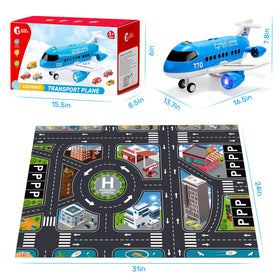 Cute Stone battery-free aircraft play set for travel and hands-on fun