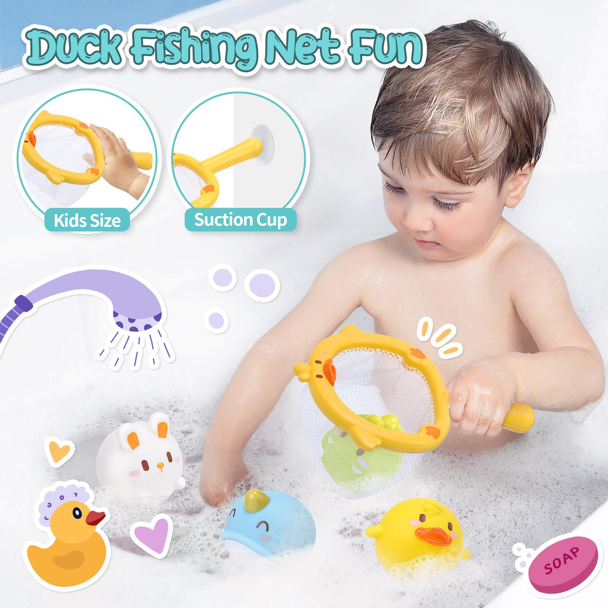 CUTE STONE cloud sun water rotate feature encourages visual tracking during bath