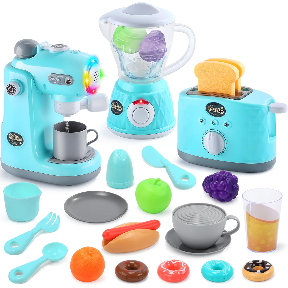 CUTE STONE coffee maker with flowing water for immersive pretend play