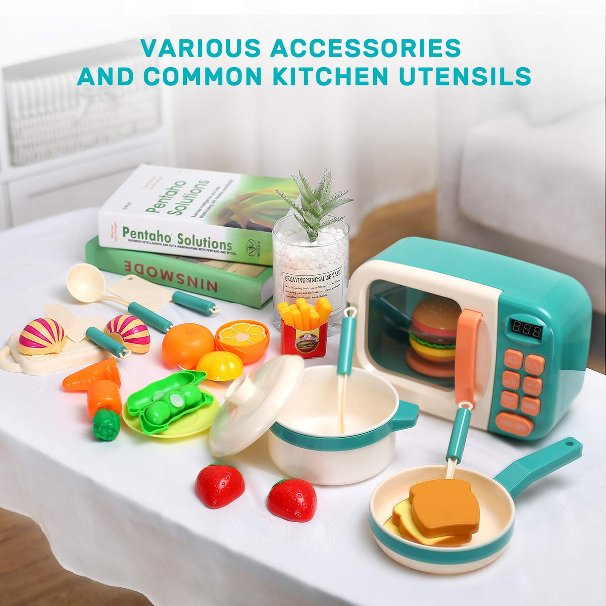 Educational play kitchen by CUTE STONE ready for creative learning