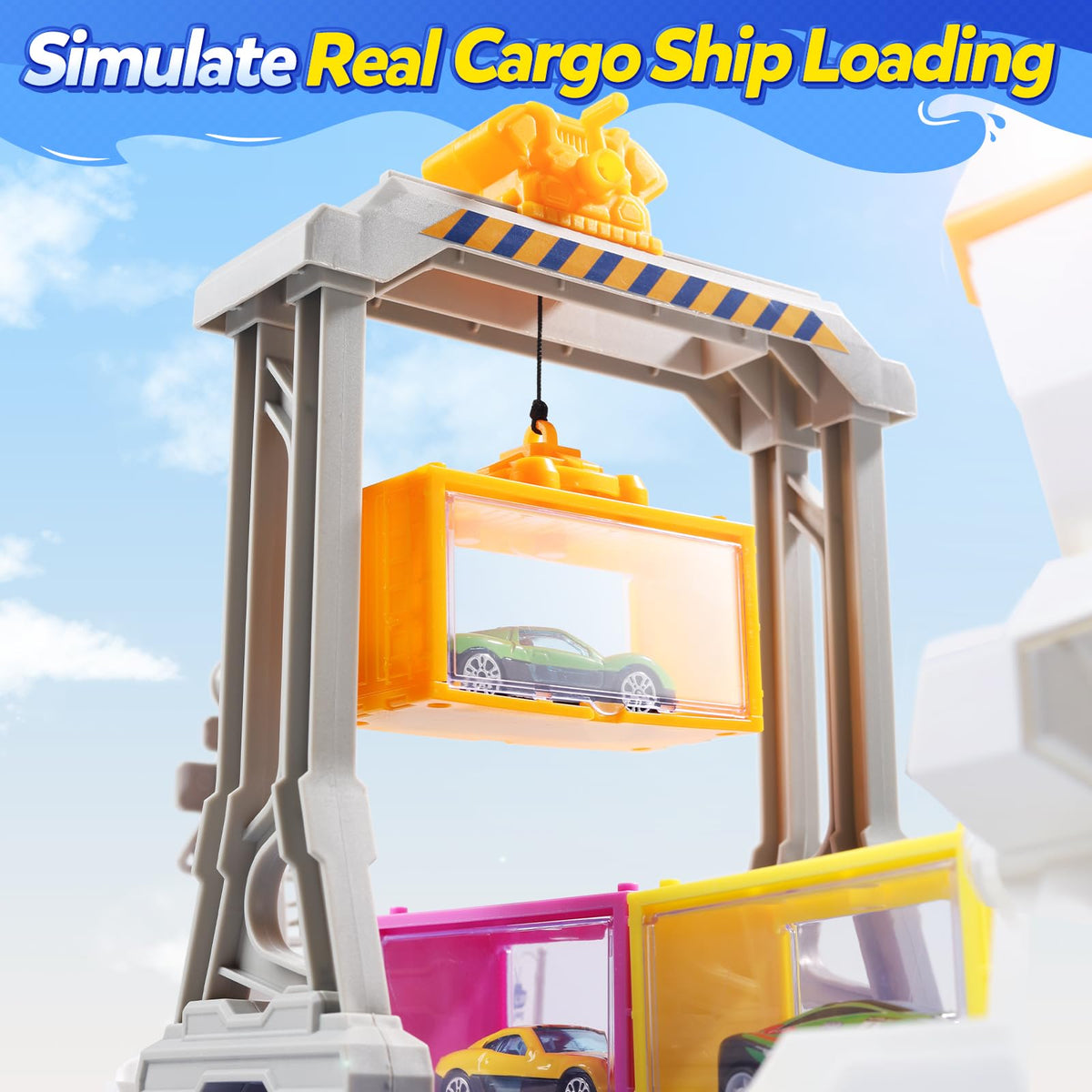 CUTE STONE ejector bow launches push-and-go cars for exciting action.