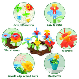 CUTE STONE flowerpots for organizing pretend blooms in the set
