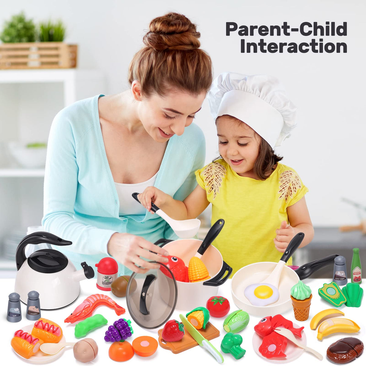 Cute Stone gift-ready kitchen set for ages 3 and up