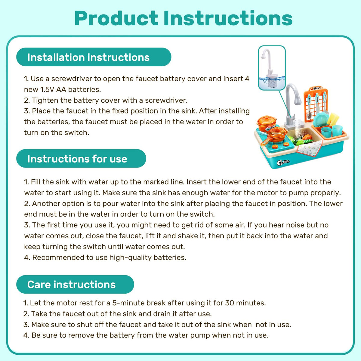 CUTE STONE gift-ready kitchen toy suitable for birthdays and classroom prizes