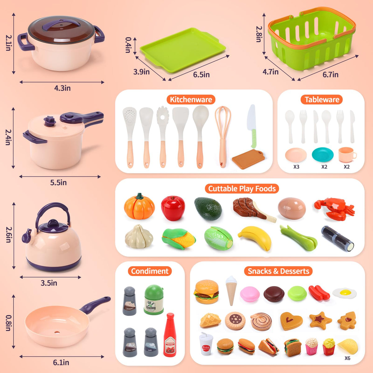 CUTE STONE gift-ready kitchen set for birthdays and holidays