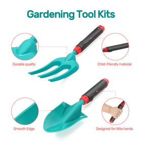 CUTE STONE kids double hoe; perfect for weeding and bed shaping