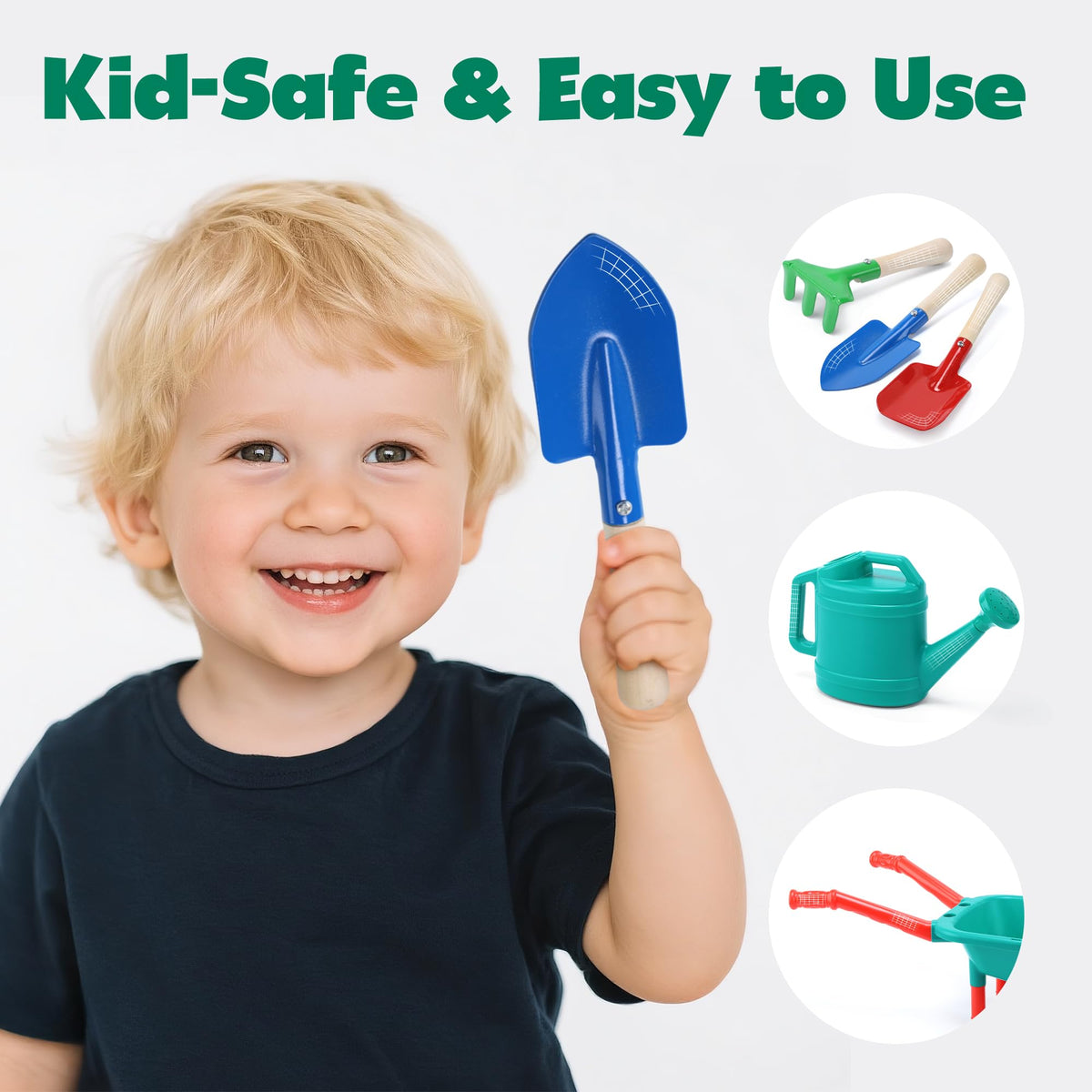 Cute Stone kids gardening gloves with pots and markers enable organization
