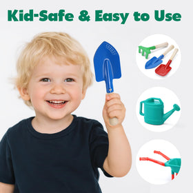 Cute Stone kids gardening gloves with pots and markers enable organization