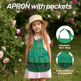 CUTE STONE kids gardening gloves; protect hands during tasks