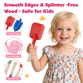 CUTE STONE child shovel encourages digging and discovery in sand or soil.