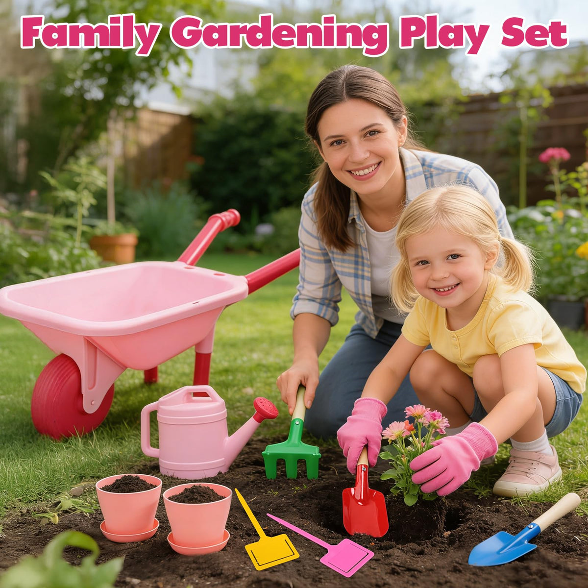 CUTE STONE trowel supports small gardeners planting seeds and sprouts.