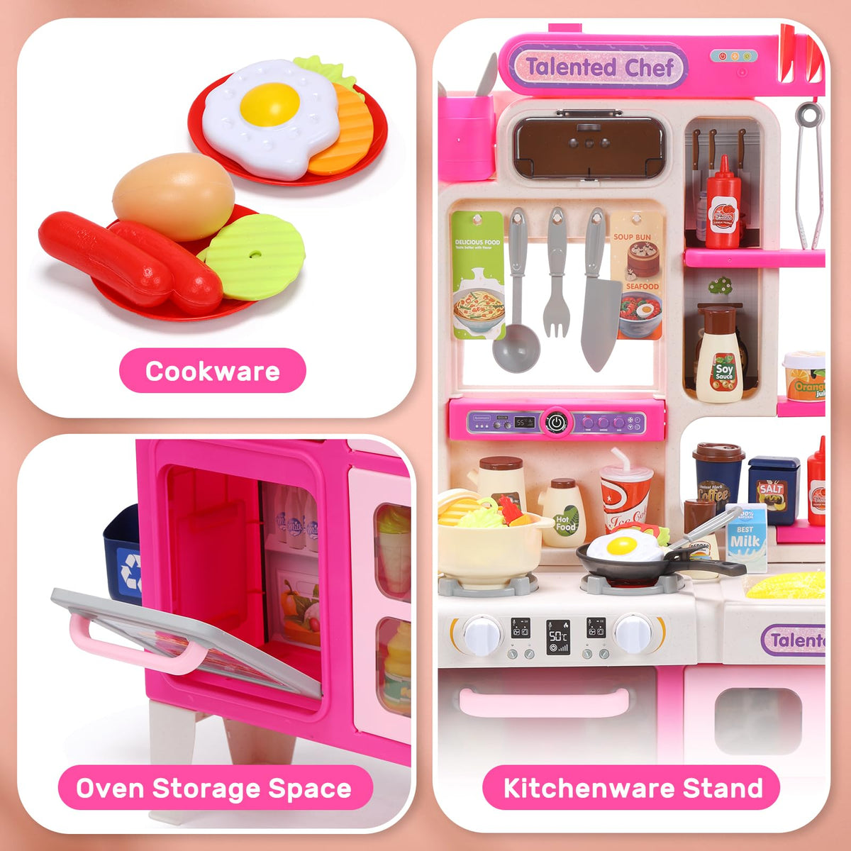 CUTE STONE pots, pans, and utensils enable realistic meal prep