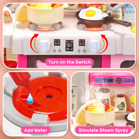 CUTE STONE steam effect adds engaging sensory detail