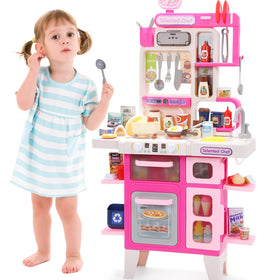 CUTE STONE stovetop with lights and sounds boosts pretend cooking play