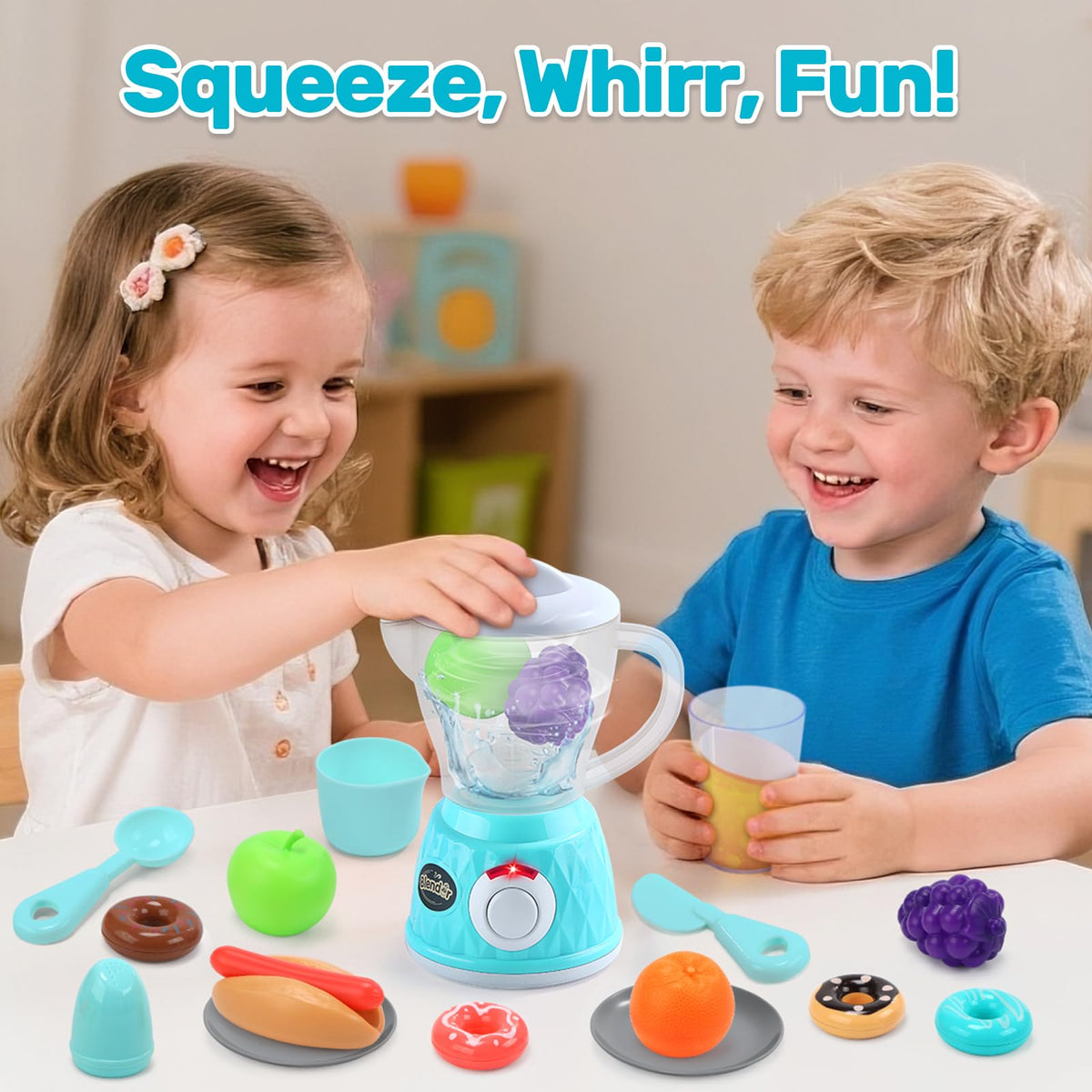 CUTE STONE kitchen accessories complete the pretend play set for role play