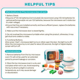Electronic microwave plate spins during pretend cooking sessions