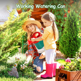 Kids playing outdoors with the full CUTE STONE garden set