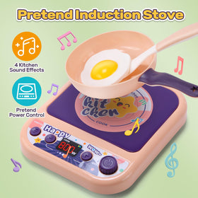 Cute Stone peelable food set invites safe slicing and peeling play.