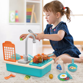 CUTE STONE sink with running water for dynamic water play
