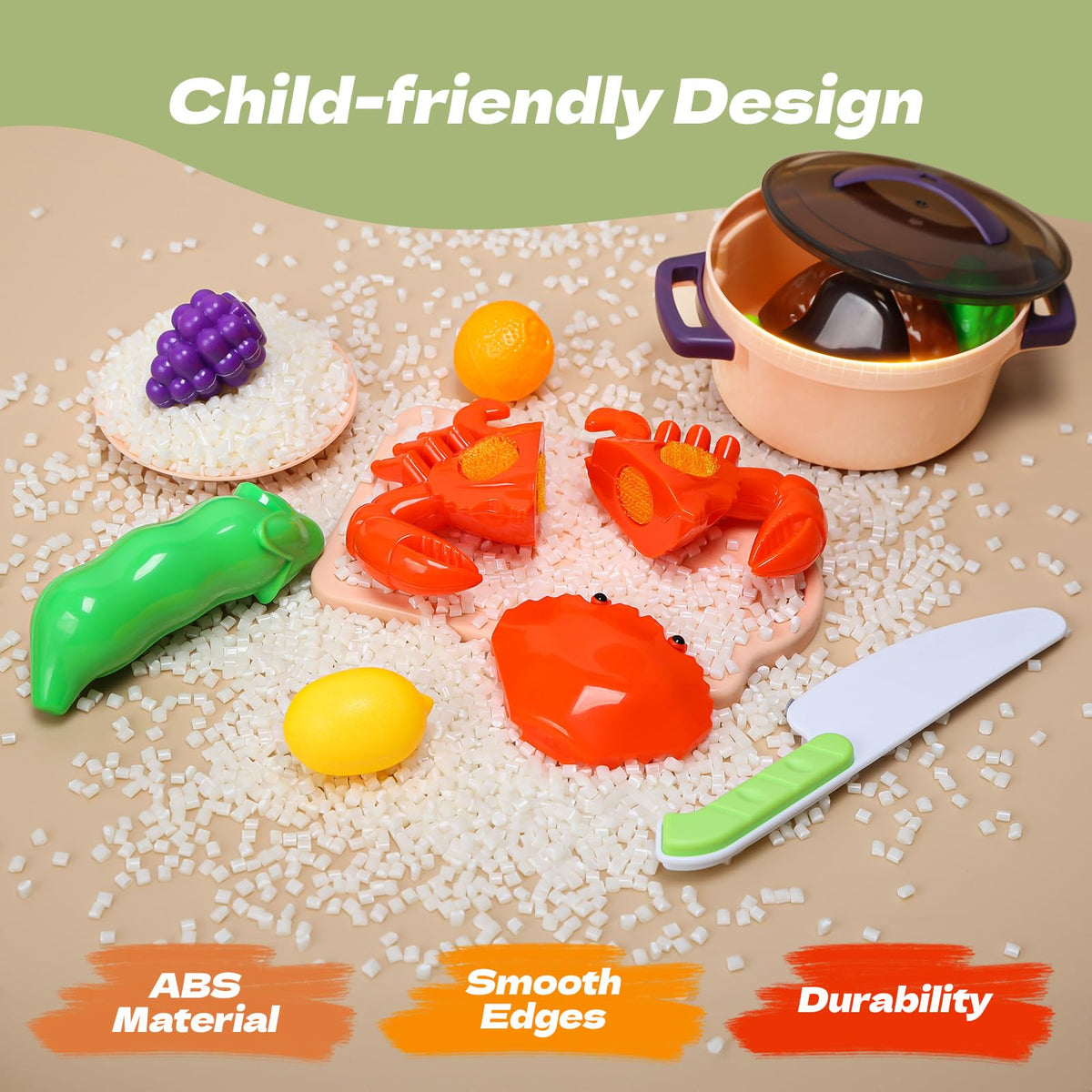 CUTE STONE portable set for home and travel play.
