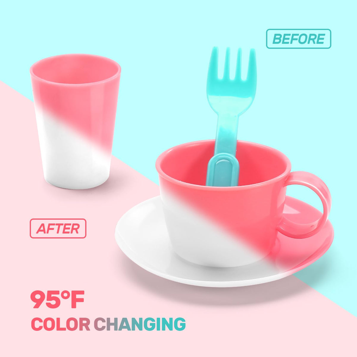 CUTE STONE safe ABS plastic kitchen toy with smooth edges for kids