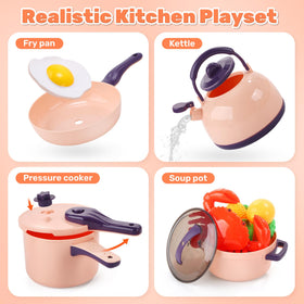 Cute Stone sliceable-food-apple-steak enables safe slicing play and ingredient exploration.