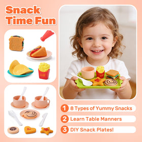 CUTE STONE tableware and condiments set for serving pretend meals