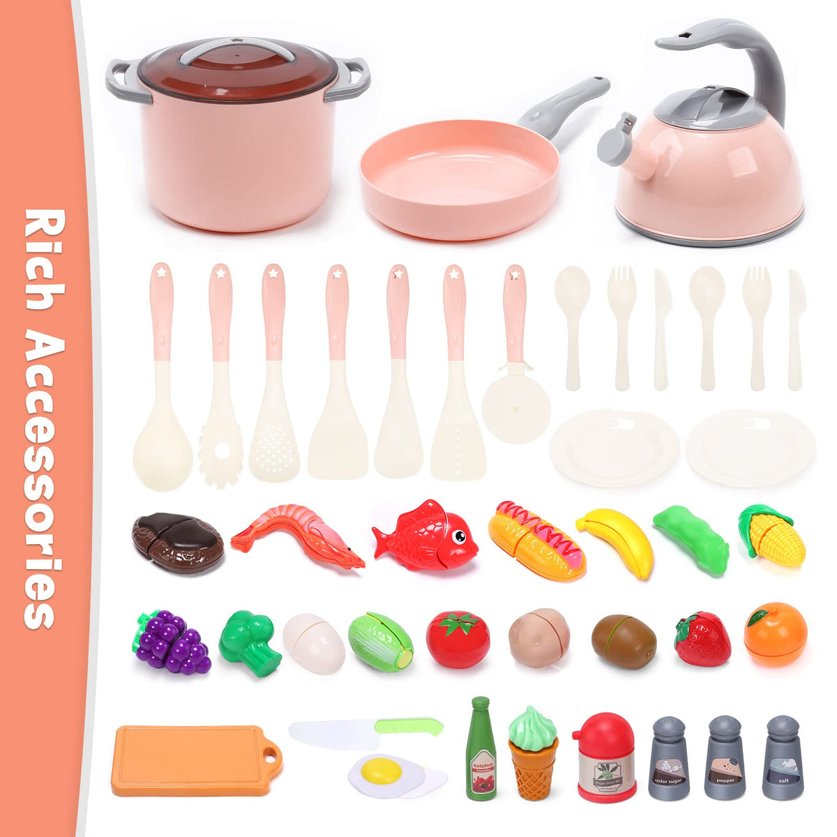 CUTE STONE cutting-food velcro toys enable safe, satisfying pretend slicing