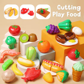 CUTE STONE pretend-food vegetables stimulate color recognition and curious tasting ideas