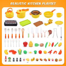 CUTE STONE skewers for grilling pretend meats and vegetables in play.