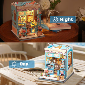 CUTEBEE Bella's Ice Cream Book Nook detailed counter with tiny cones