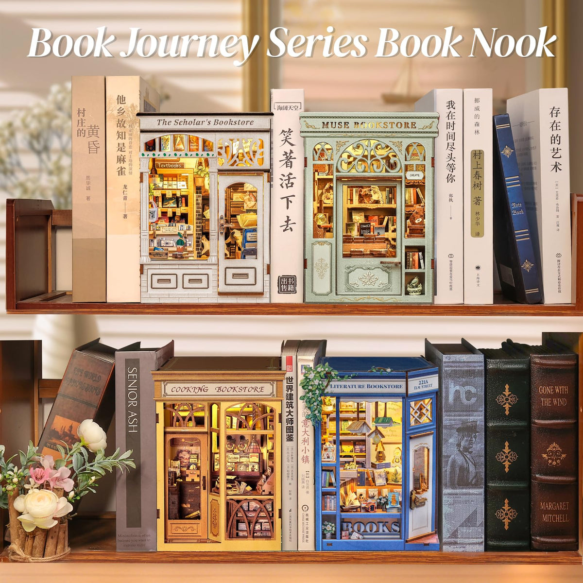 CUTEBEE Book Nook Kit assembly guide helps smooth, enjoyable building.