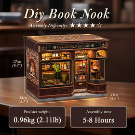 CUTEBEE Book Nook Kit—assembly guide for a smooth DIY experience.