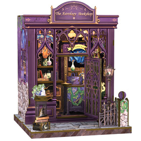 Cutebee Book Nook Kit: astrology bookshop interior with warm lighting for cozy reading