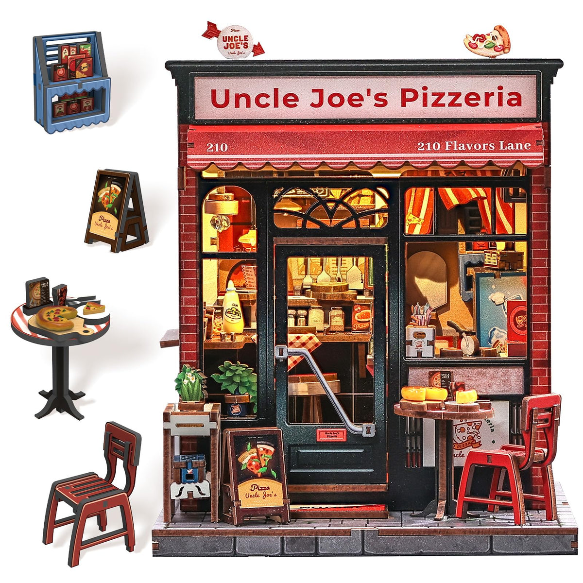 CUTEBEE Book Nook Kit box view highlights durable wood frame ready for assembly.